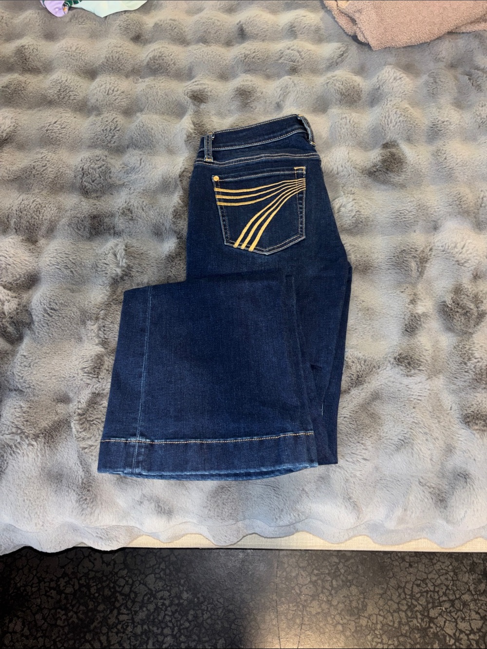 Women’s Dark Blue Sevens Boot Cut Jeans